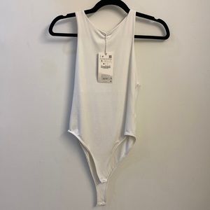 NWT white Zara body suit